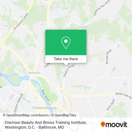 Glamour Beauty And Brows Training Institute map