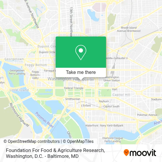 Foundation For Food & Agriculture Research map
