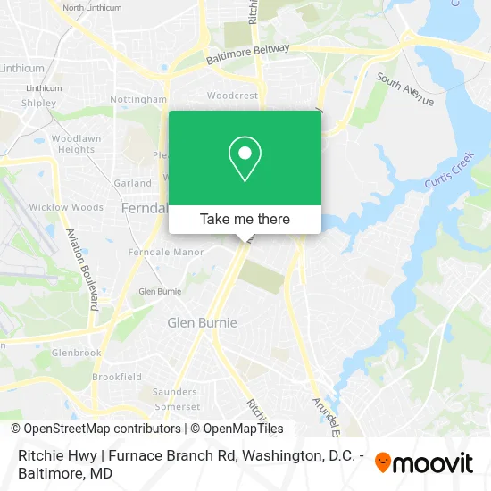 Ritchie Hwy | Furnace Branch Rd map