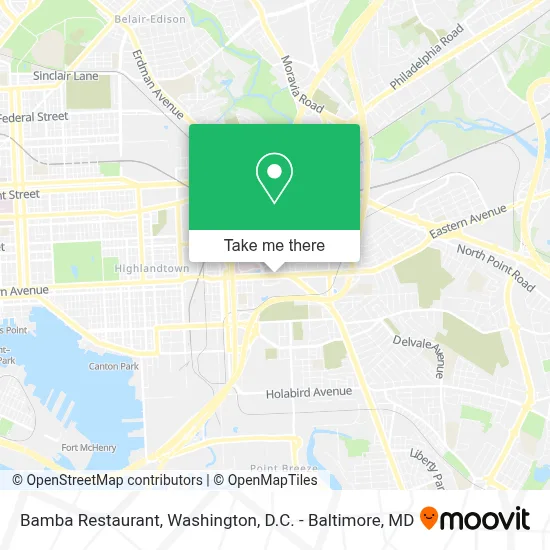 Bamba Restaurant map