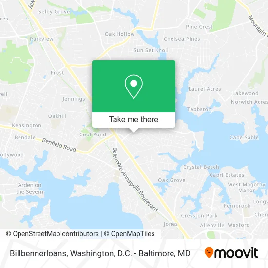 Billbennerloans map