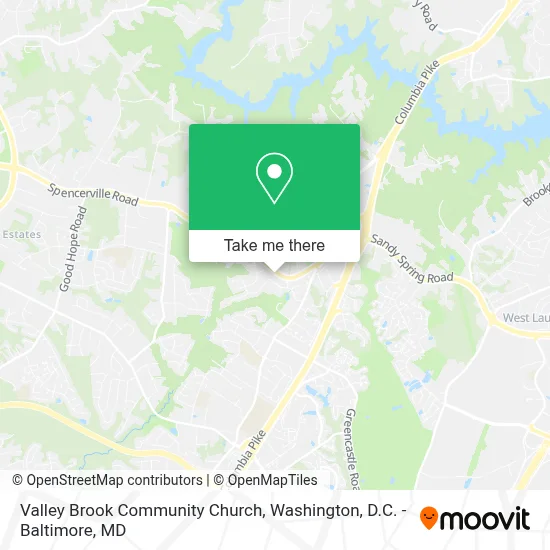 Valley Brook Community Church map