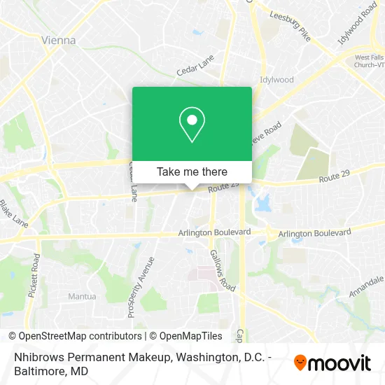 Nhibrows Permanent Makeup map