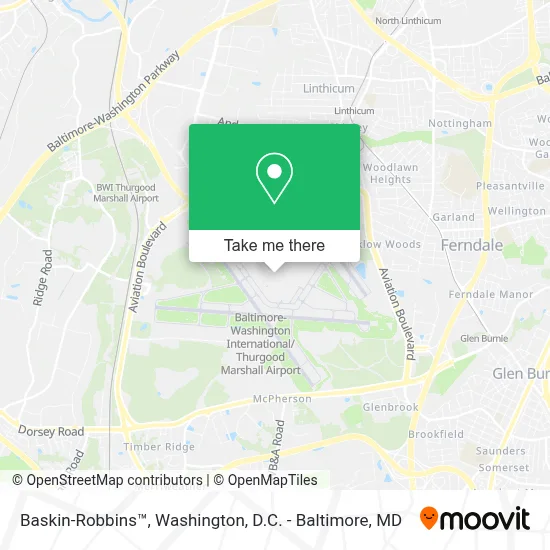 Baskin-Robbins™ map