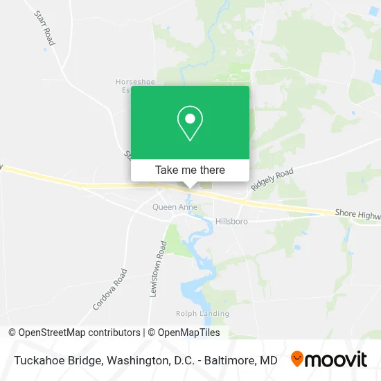 Tuckahoe Bridge map
