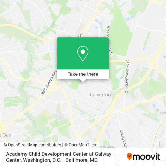 Academy Child Development Center at Galway Center map