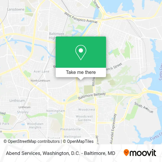 Abend Services map
