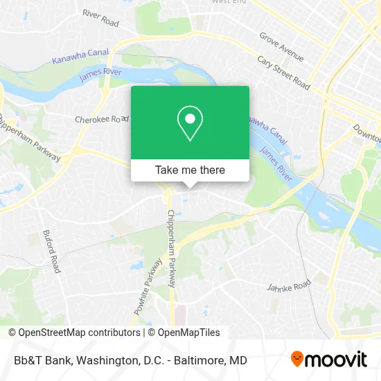 Bb&T Bank map