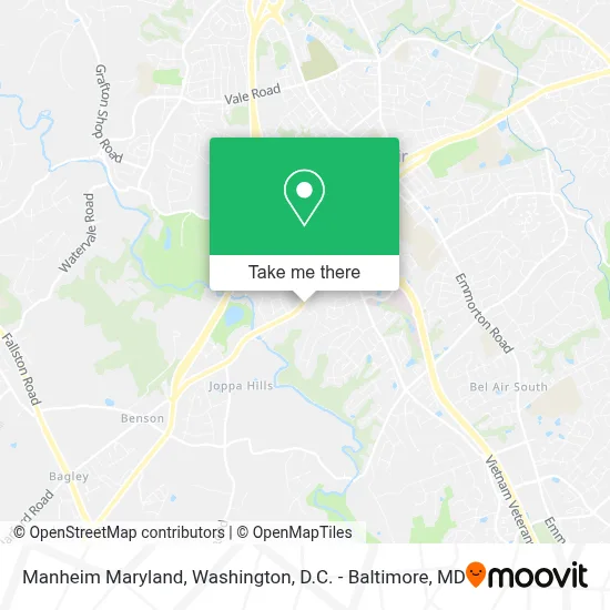 Manheim Maryland map