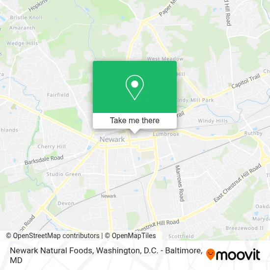 Newark Natural Foods map