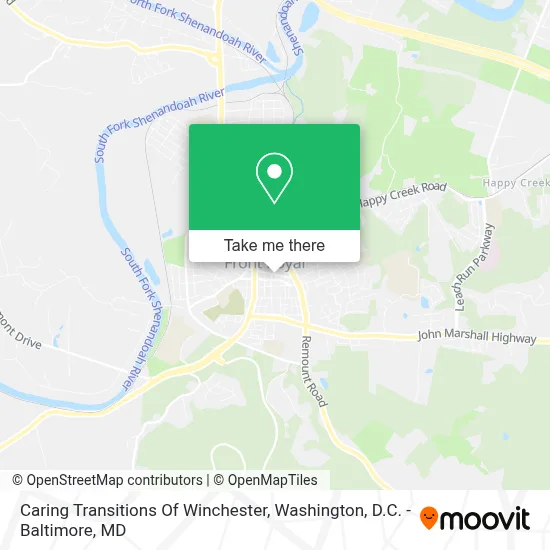 Caring Transitions Of Winchester map