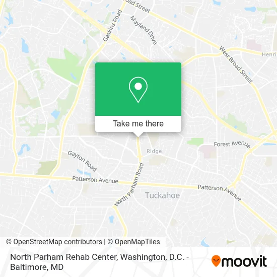 North Parham Rehab Center map