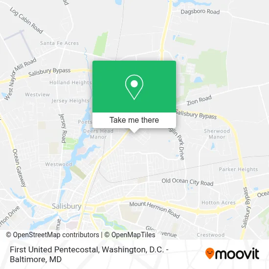First United Pentecostal map