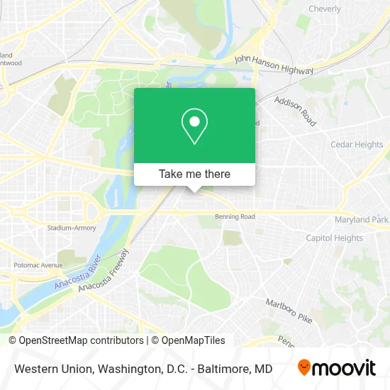Western Union map