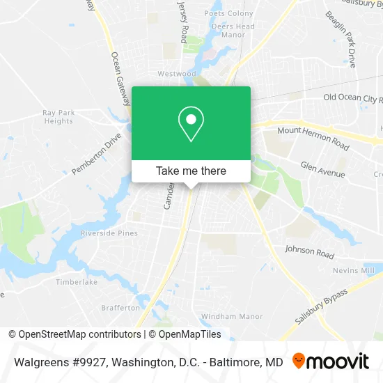 Walgreens #9927 map