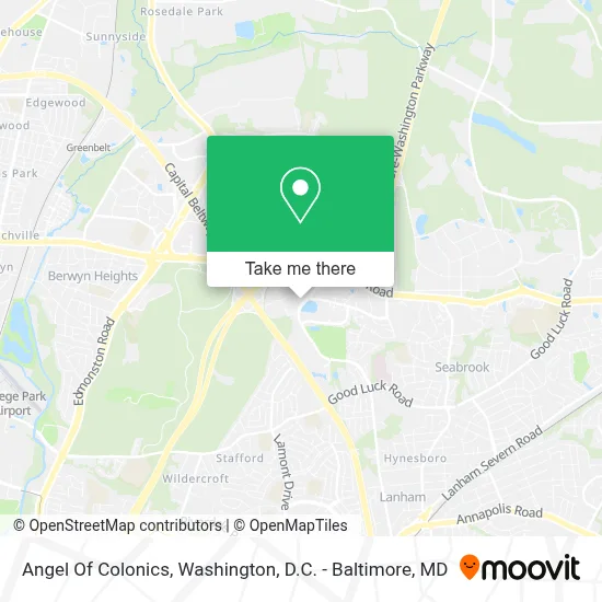Angel Of Colonics map