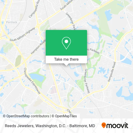 Reeds Jewelers map