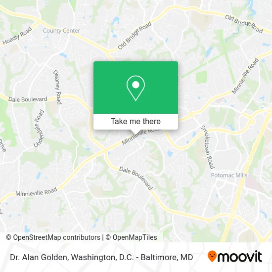 Dr. Alan Golden map
