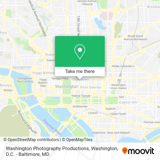 Washington Photography Productions map