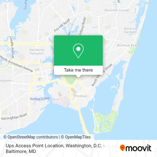 Ups Access Point Location map