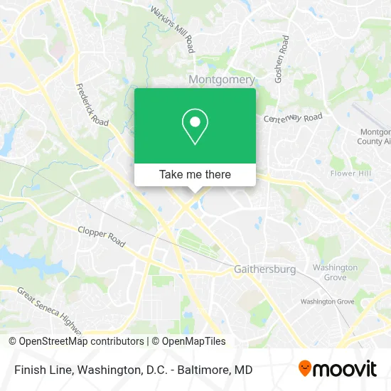 Finish Line map