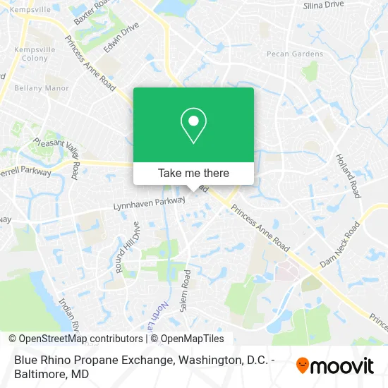 Blue Rhino Propane Exchange map