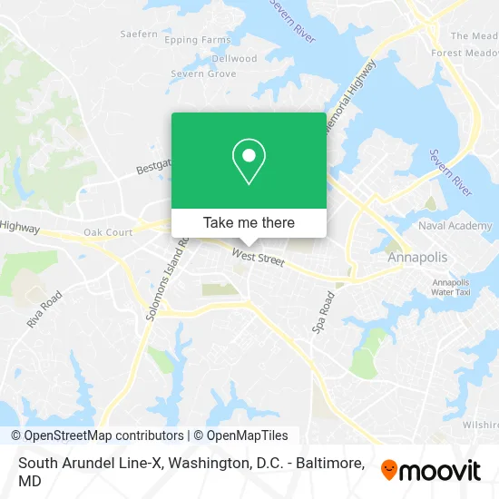 South Arundel Line-X map