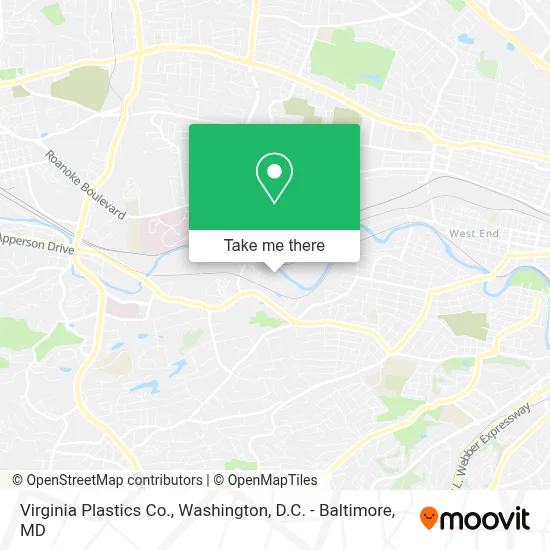 Virginia Plastics Co. map