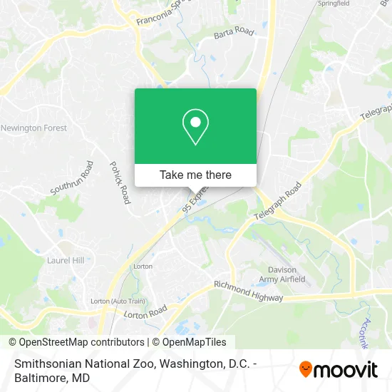 Smithsonian National Zoo map