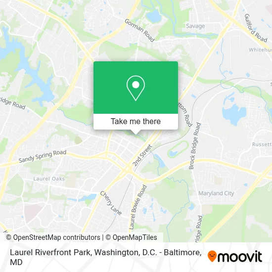 Laurel Riverfront Park map