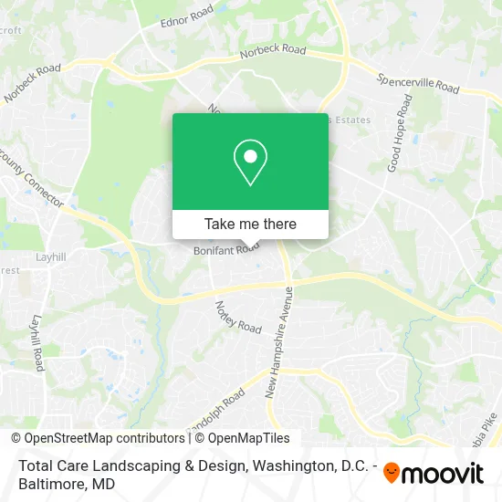 Total Care Landscaping & Design map