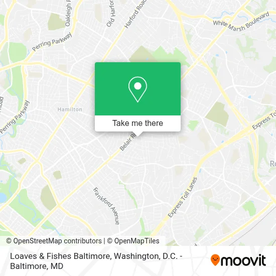 Loaves & Fishes Baltimore map
