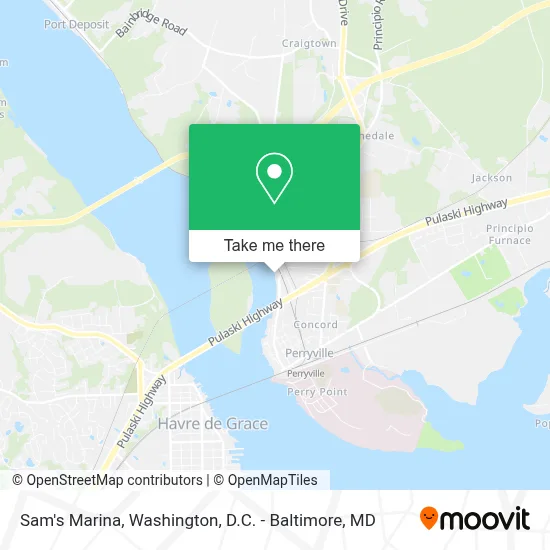 Sam's Marina map