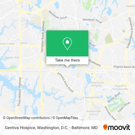 Gentiva Hospice map