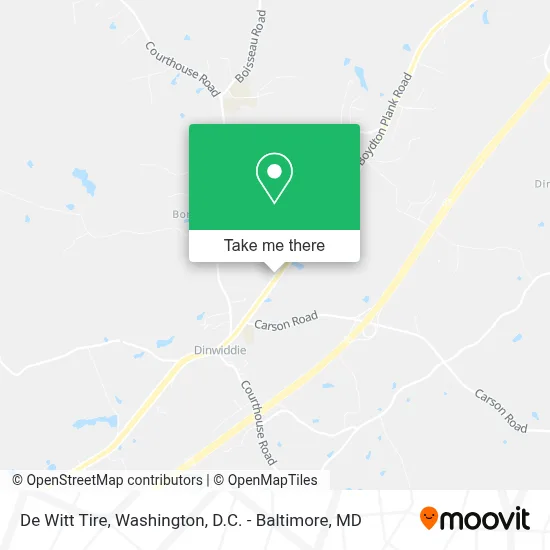 De Witt Tire map