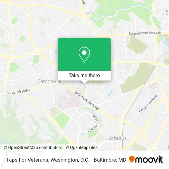 Taps For Veterans map