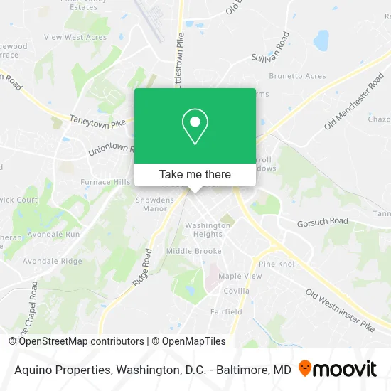 Aquino Properties map