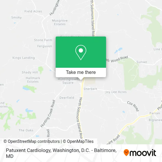 Patuxent Cardiology map