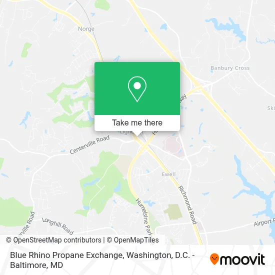 Blue Rhino Propane Exchange map