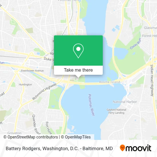 Battery Rodgers map