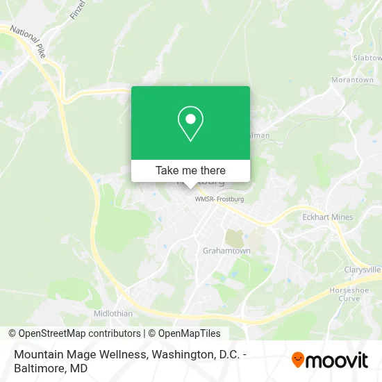 Mountain Mage Wellness map