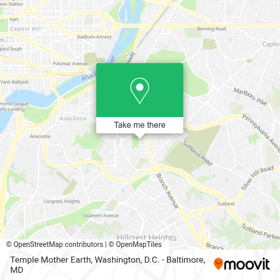 Temple Mother Earth map