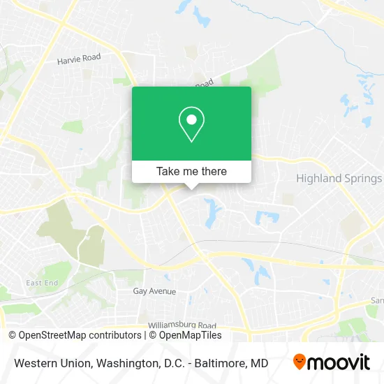 Western Union map