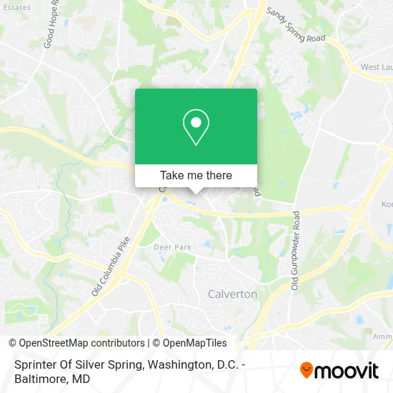 Sprinter Of Silver Spring map