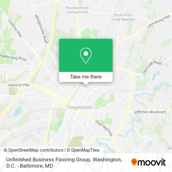 Unfinished Business Flooring Group map