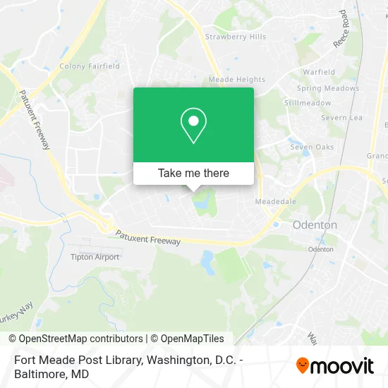 Fort Meade Post Library map