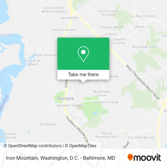 Iron Mountain map