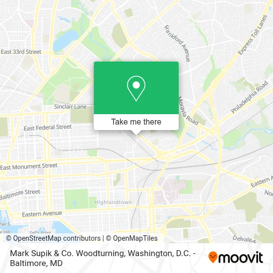 Mark Supik & Co. Woodturning map