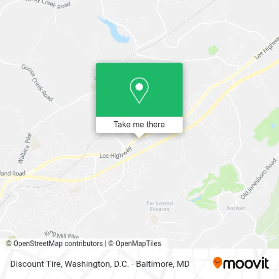 Discount Tire map