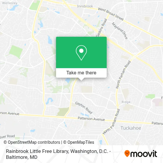 Rainbrook Little Free Library map